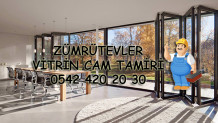 Zümrütevler Vitrin Cam Tamiri