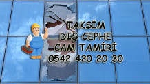 Taksim Dış Cephe Cam Tamiri