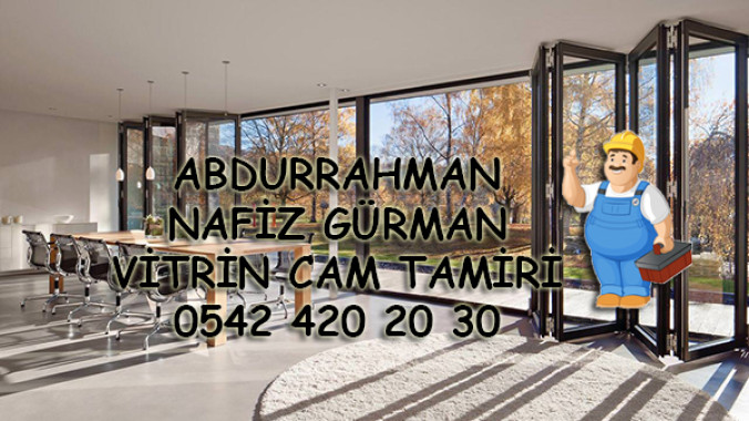 Abdurrahman Nafiz Gürman Vitrin Cam Tamiri