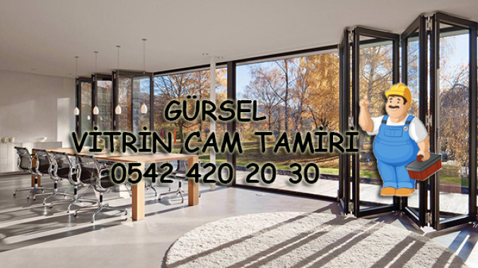 Gürsel Vitrin Cam Tamiri